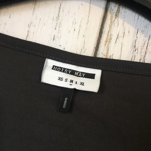 Noisy May Rosalinda Bodysuit Black V Neck - Picture 2 of 7